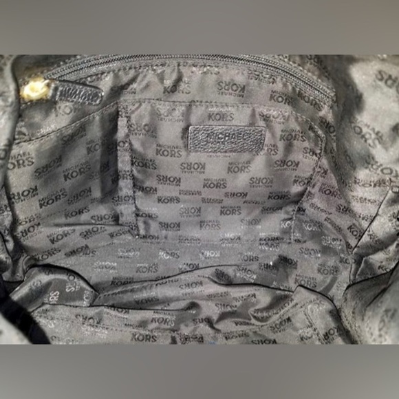 MICHAEL KORS Black Leather Bag with Certificate of Authenticity - Picture 3 of 5